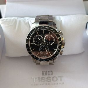 Tissot Chronograph Mens Watch Stainless Steel Sapphire Crystal 42mm T106417A